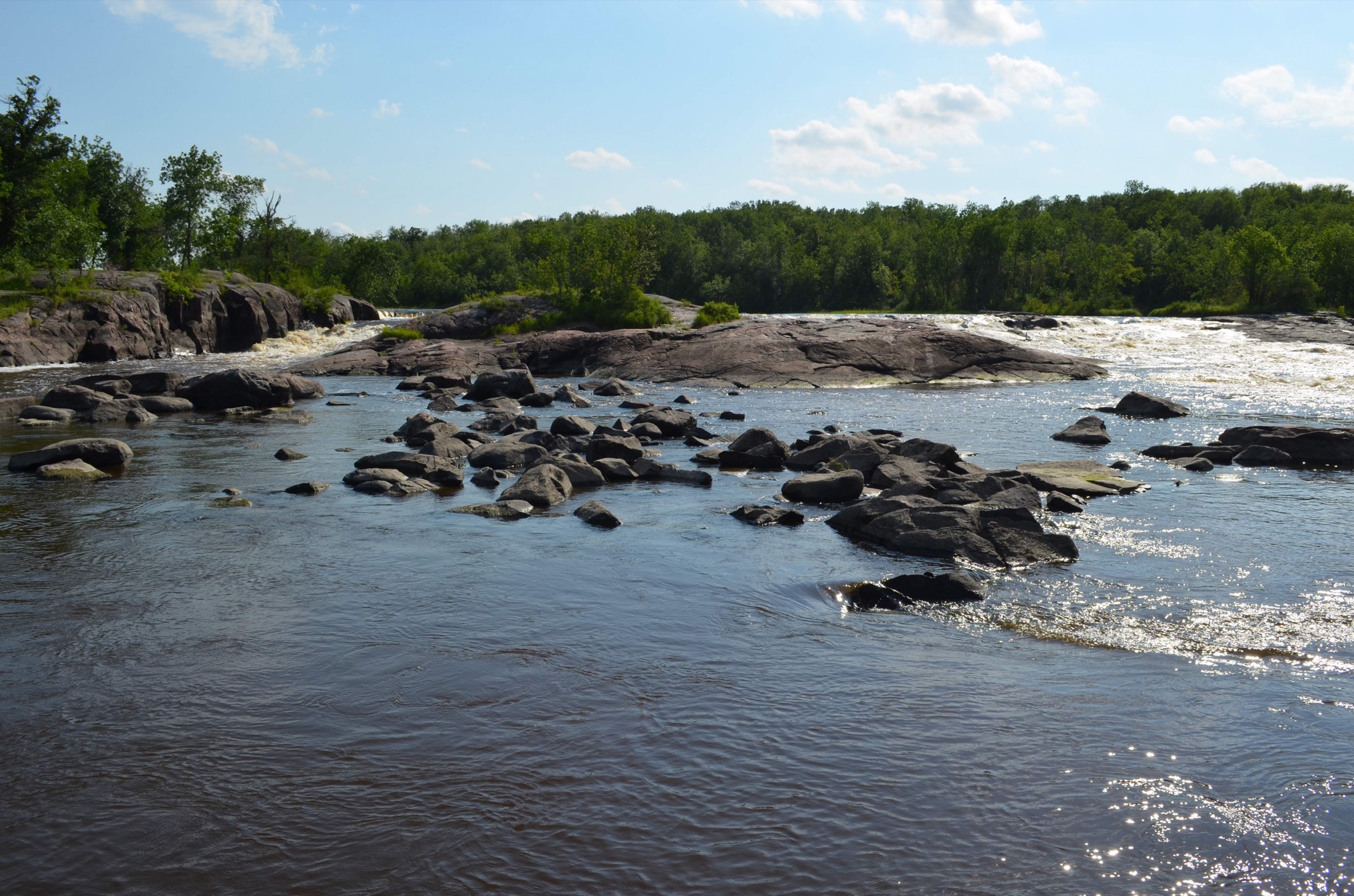 Exposed granite and forest in Whiteshell Provincial Park